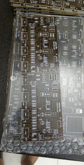 Bo mic pcb chưa lắp linh kiện bản 6 volume