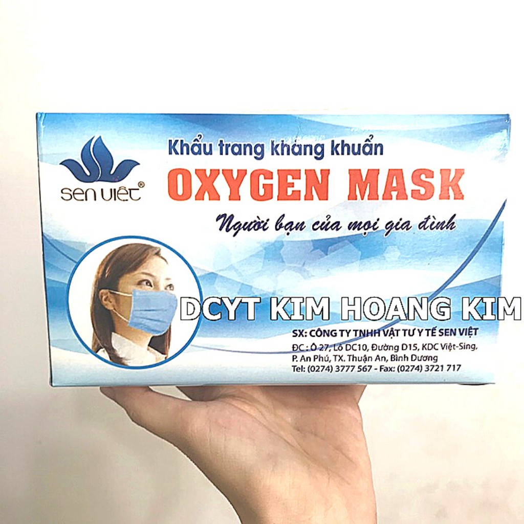 Khẩu trang y tế 4 lớp kháng khuẩn cao cấp Sen Việt OxyGen sản xuất tại Việt Nam