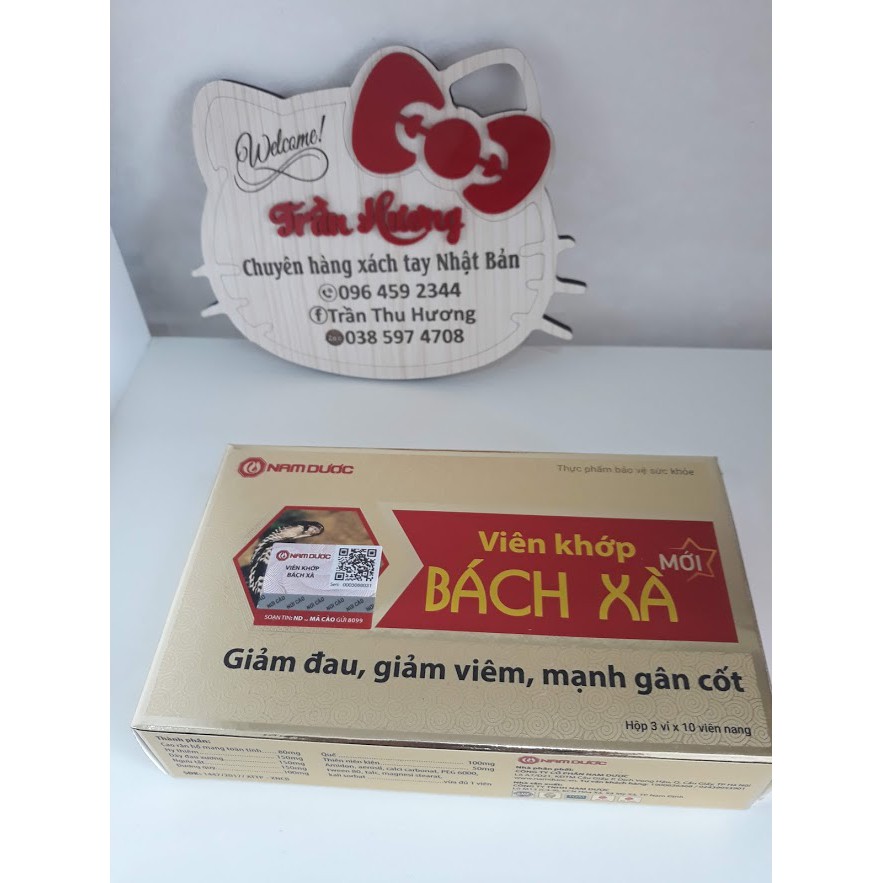 Sản phẩm chính hãng Viên khớp Bách Xà - Hỗ trợ giảm đau, giảm viêm, mạnh gân cốt