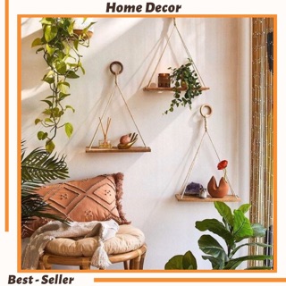 SET 3 KỆ TREO TƯỜNG SIZE LỚN KỆ TRANG TRÍ KỆ TREO DÂY KỆ GỖ KỆ TREO DÂY MACRAME SIÊU XINH