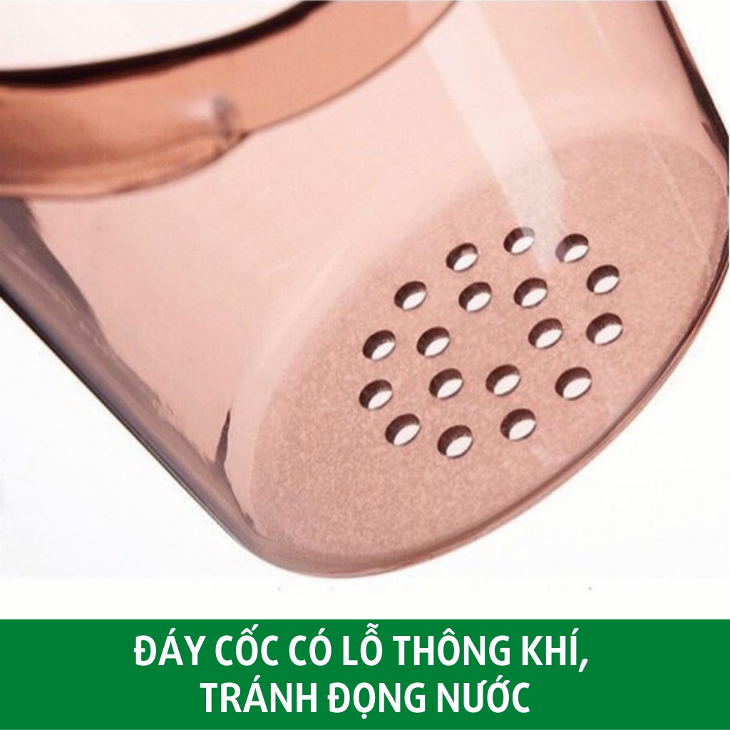 Hộp đựng bàn chải đánh răng cốc gấu dán tường để kem