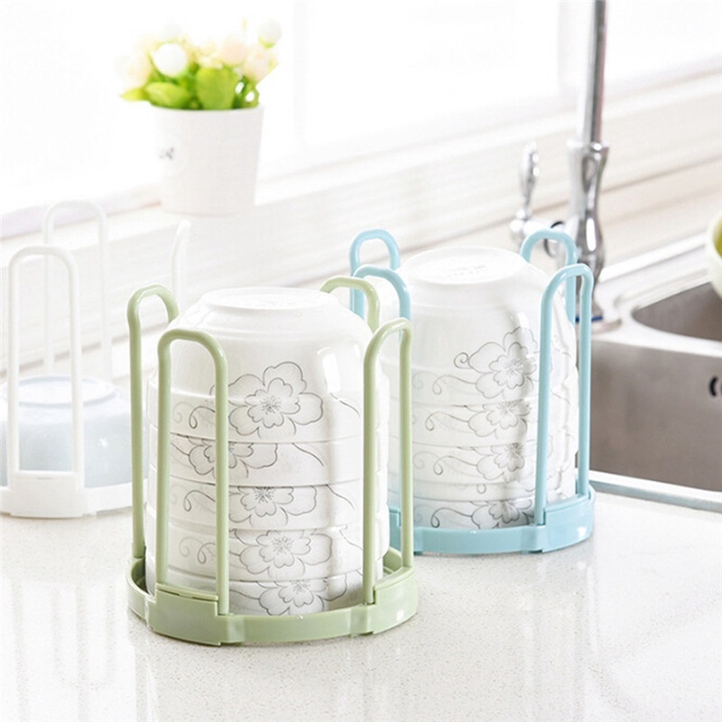 Giá Đỡ Chén Dĩa Bằng Nhựa Tiện Dụng Cho Nhà Bếp