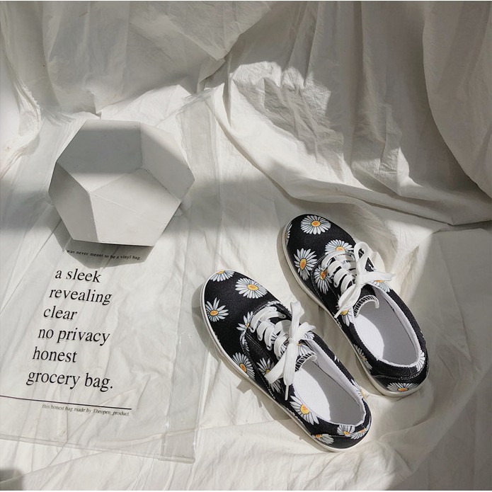 [ CÓ SẴN ] ⚡️ GIÀY CỔ THẤP NỮ ULZZANG HOA CÚC, GIÀY VẢI HOT 2019 ( Ảnh thật đầu tiên ) | BigBuy360 - bigbuy360.vn