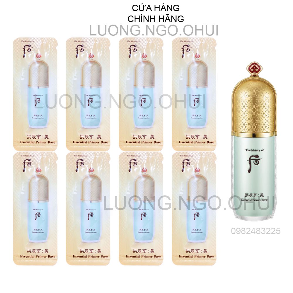 Gói Sample Kem Lót Whoo Xanh Kiềm Dầu Che Khuyết Điểm - Whoo Mi Essential Primer Base 1Ml