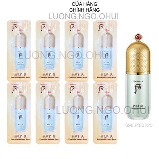 Gói sample kem lót Whoo xanh kiềm dầu che khuyết điểm - Whoo Mi Essential Primer Base 1ml