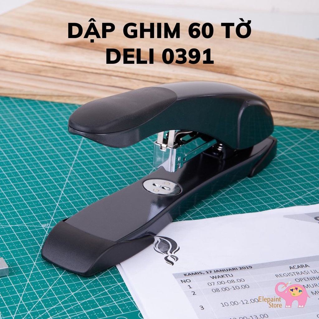 Dập ghim 60 tờ Deli 0391