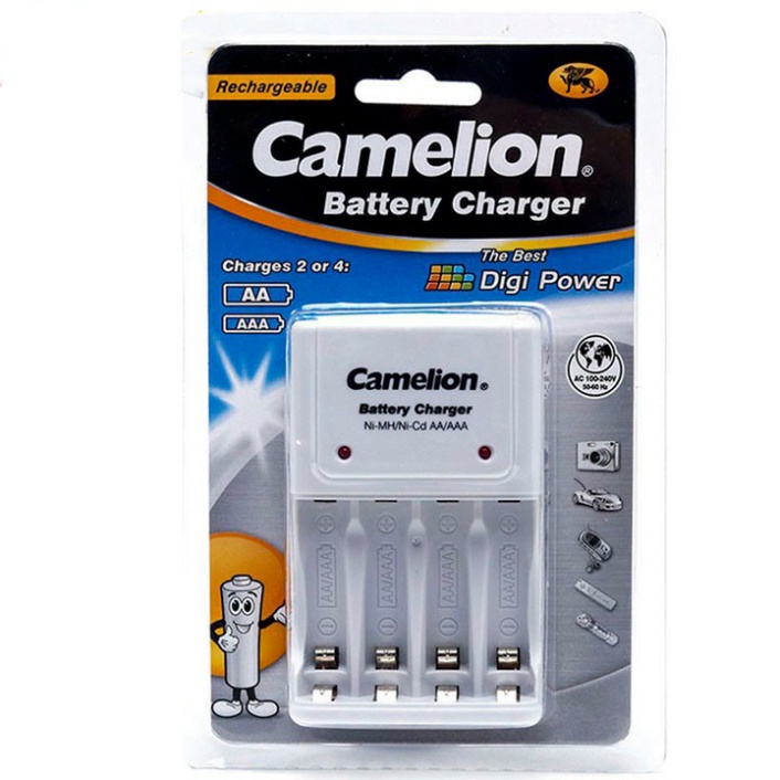 Bộ sạc Pin tiểu Camelion BC-1010B AA  và AAA  Pin AA Sạc 2700mah chính hãng.