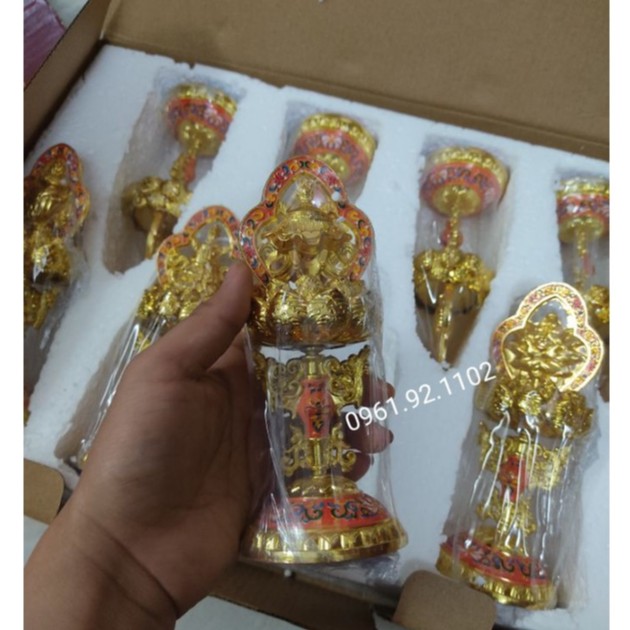 tám món cúng dường cát tường mật tông tây tạng loại to cao 16.5cm hàng đẹp thủ công y hình shop chụp