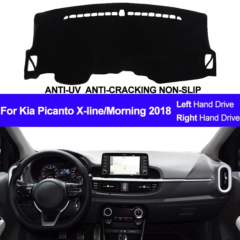 Thảm Chống Nắng Cho Bảng Điều Khiển Xe Ô Tô Kia Picanto X Line / Morning 2018