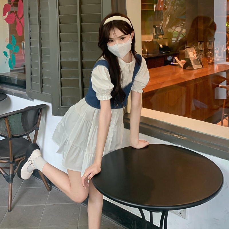 Set Đầm Thời Trang Mùa Hè Phong Cách Hàn Quốc Dành Cho Nữ