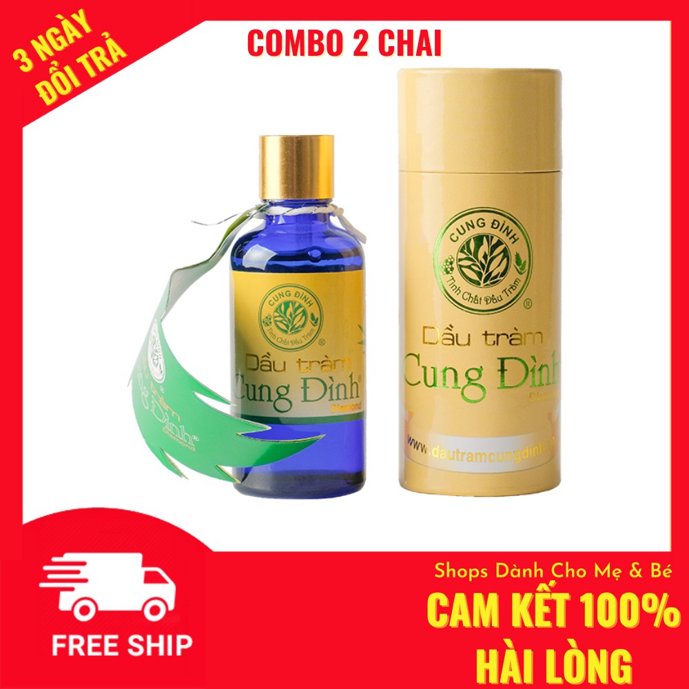 COMBO 2 CHAI Dầu tràm Cung Đình Cao Cấp Diamond 50ml Chính Hãng