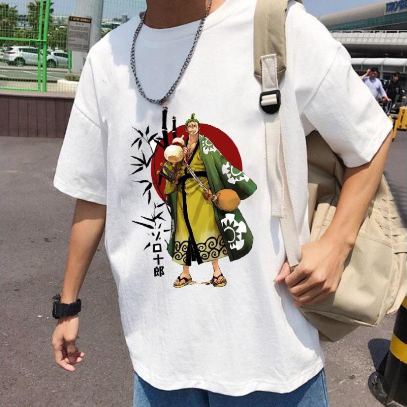 Áo thun LUFFY mũ rơm Zoro - Áo phông Nam Nữ Unisex in hình One Piece Đảo Hải Tặc dành cho các fan