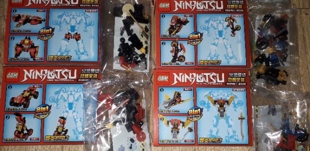 Sét 8 hộp lắp ráp LegoNinjutsu 99563 có trên 650 chi tiết bằng nhựa ABS