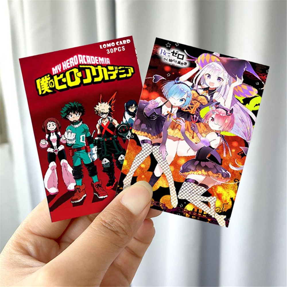 Set 30 Tấm Bưu Thiếp In Hình Anime My Hero Academia