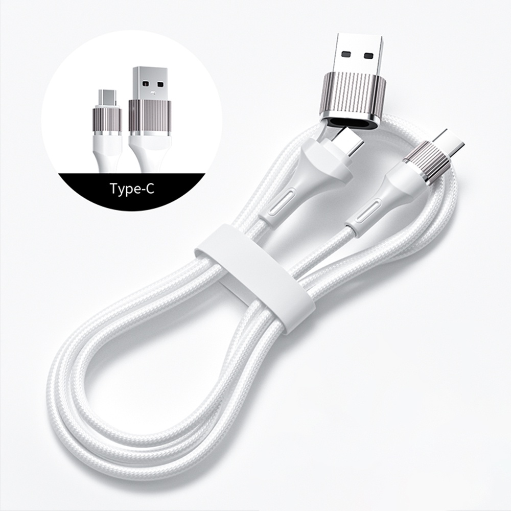 Dây Cáp Sạc Nhanh Truyền Dữ Liệu 2 Trong 1 60W USB Sang Type C 3A Cho Điện Thoại Thông Minh