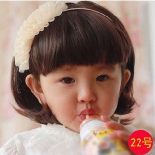 Tóc giả cho bé - màu nâu