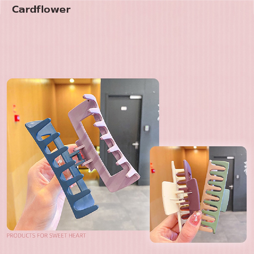 &lt; Cardflower &gt; Kẹp Tóc Hai Tông Màu Hình Vuông Mới Bán Chạy