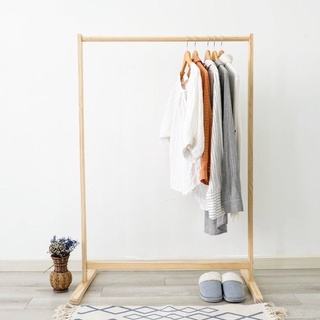 Kệ Treo Quần Áo Gỗ Thông Trang Trí - Giá Treo Đồ Phong Cách Mộc Hàn Quốc - Goc Garden