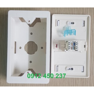 Bộ ổ cắm đơn 1 cổng mạng cat5e amp/commscope chính hãng có co, cq