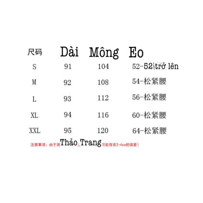 [ORDER] QUẦN NHUNG TĂM (bảng size up cuối)