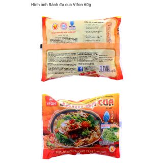 Combo (5 gói) bánh đa cua Vifon 60g