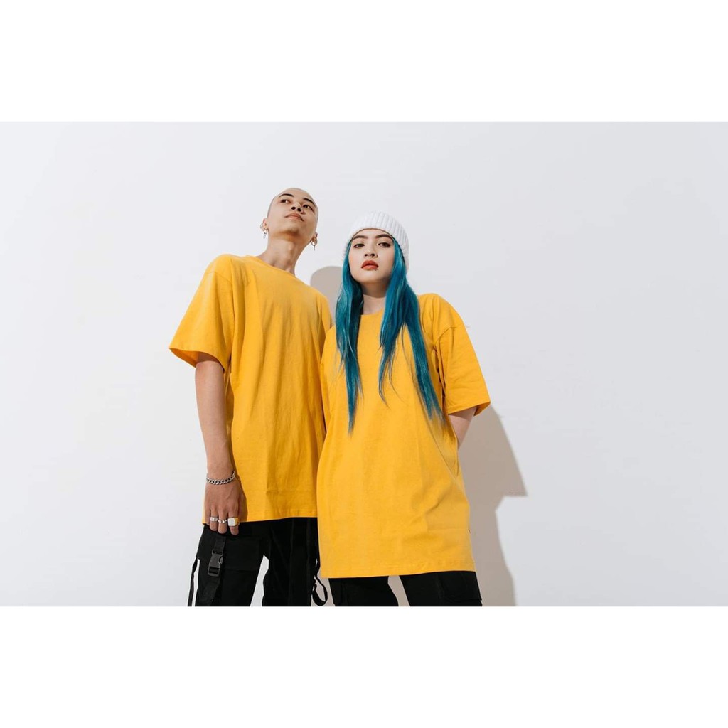 [Mã SKAMA06 giảm 8% tối đa 50K đơn 250K] Áo Thun Trơn Oversize Vàng Tươi Unisex | BigBuy360 - bigbuy360.vn
