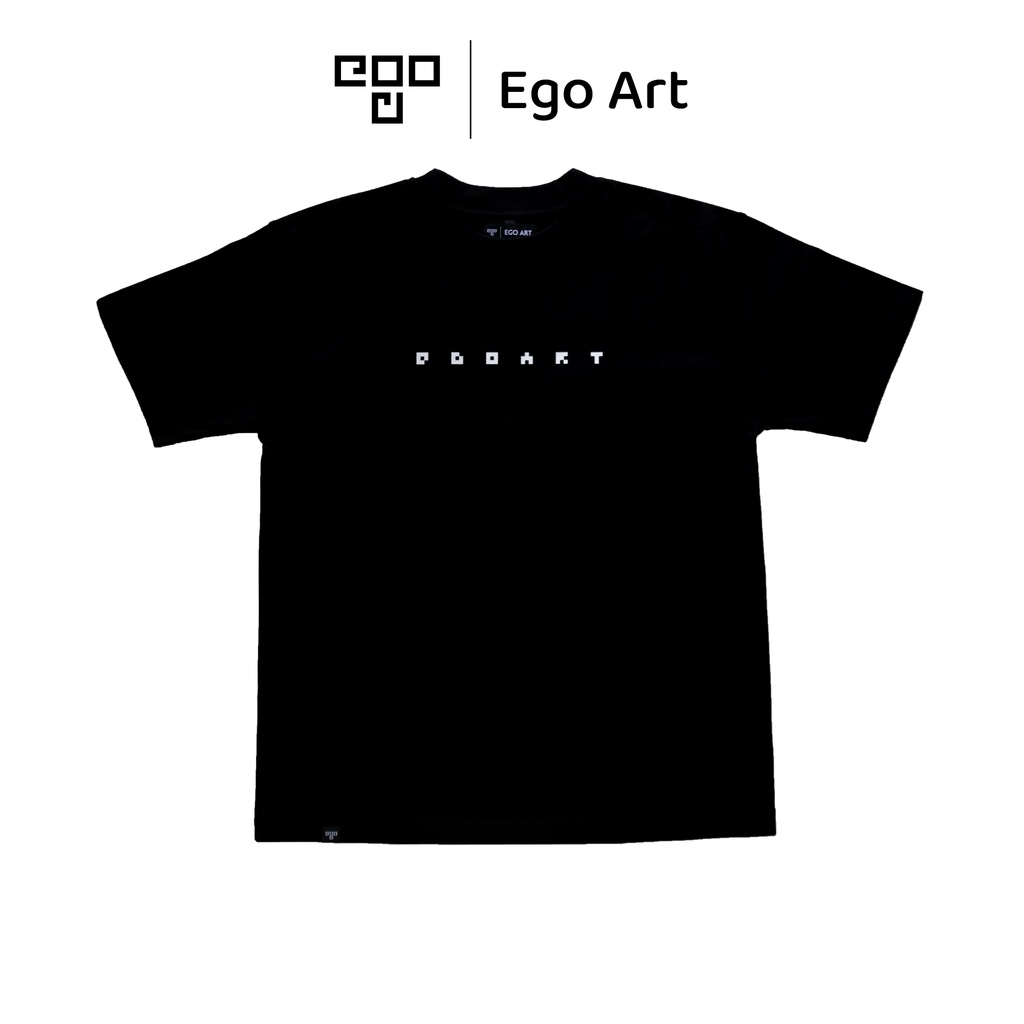 Áo thun unisex Ego Art Dot Tee phông in KTS 2 màu áo đen trắng nam nữ tay lỡ form rộng oversize
