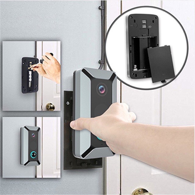 V6 Wifi Chuông cửa không dây thông minh 720p Video Camera lưu trữ đám mây chuông cửa Cam Chống Nư