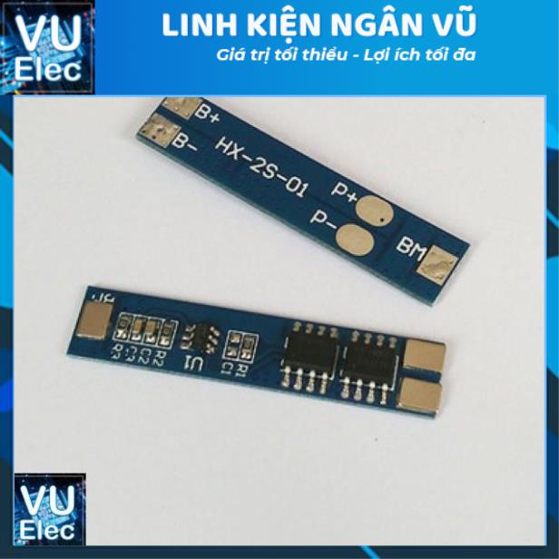 Mạch Bảo Vệ Pin 2S 8.4V 5A 2S-2 kèm kẽm hàn - Bms Cho Pin Sạc 2s 8.4V