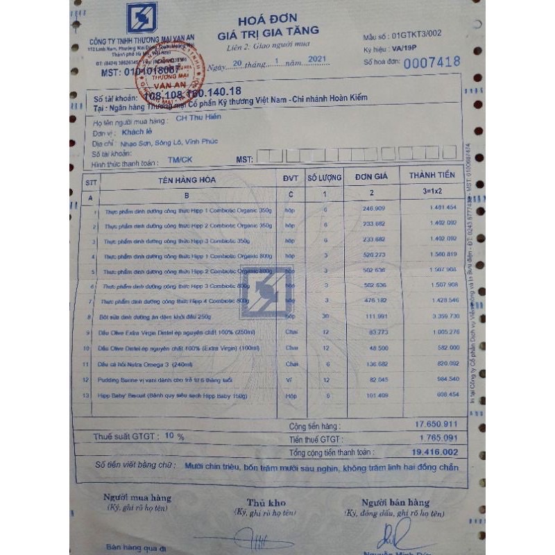 Sữa HiPP ORGANIC HMP Số 1, Số 2, Số 3, Số 4 Lon 800G