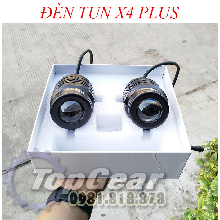 Đèn Trợ Sáng TUN X4 Plus - Bi Cầu Siêu Sáng &lt;TOPGEAR&gt;