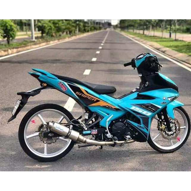 Tem trùm exciter 150 xanh ngọc đen, độ team decal xe ex dán đời 2015-2020