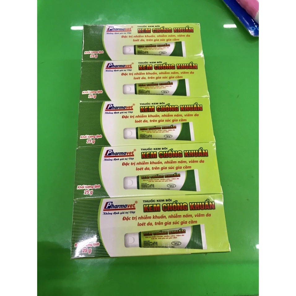 Kem Chống Khuẩn, Kem Bôi Diệt Khuẩn Cho Gia Súc, Gia Cầm - 25GAM