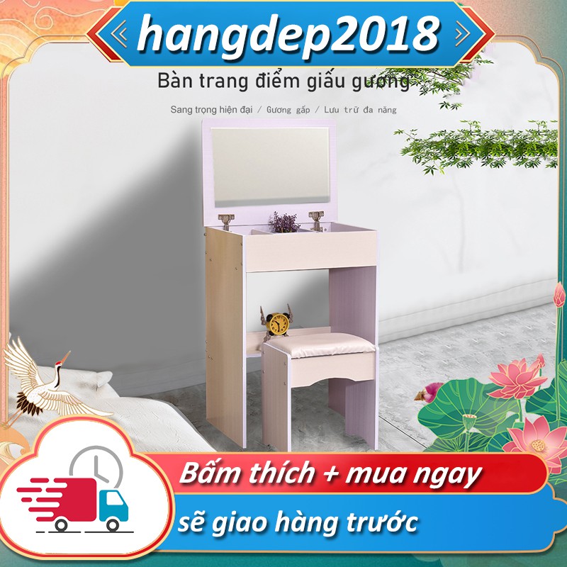 Bàn trang điểm tủ đựng đồ liền thân mẫu phòng ngủ mới dành cho nhà nhỏ, tủ trang điểm có kèm gương YB16B