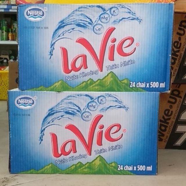 Thùng 24 Chai Nước Khoáng Lavie 350ml và 500ml