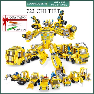 Đồ chơi Lego, Bộ đồ chơi lắp ghép Lego Robot chất liệu nhựa ABS với hơn 500 - 800 chi tiết đa dạng cách ghép cho bé