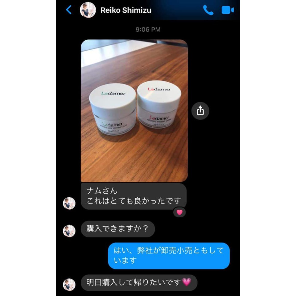 Bộ kem dưỡng trắng da giảm nám Ladamer Intensive Whitening Cream