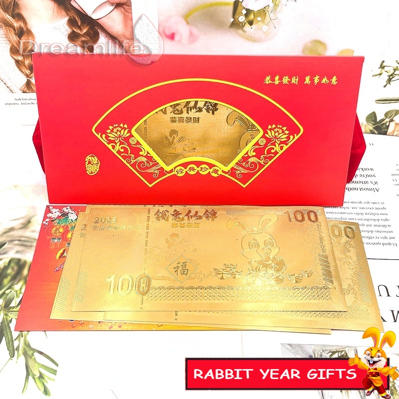 Bao Lì Xì Năm Mới 2023 In Hình Thỏ May Mắn