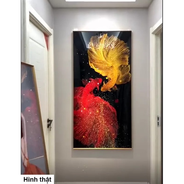 Tranh tráng gương 5D cao cấp giá xưởng, mẫu tranh đứng mới nhất