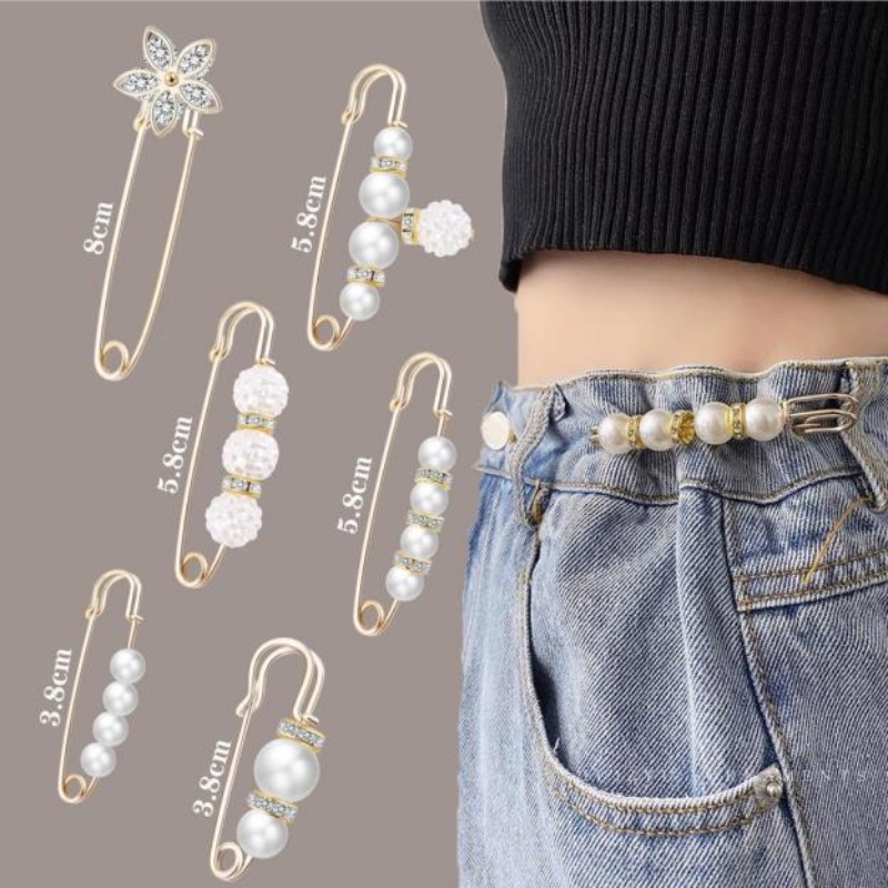 Ghim cài cổ áo thu gọn lưng quần điều chỉnh được chống lộ phong cách Hàn Quốc thời trang cho nữ