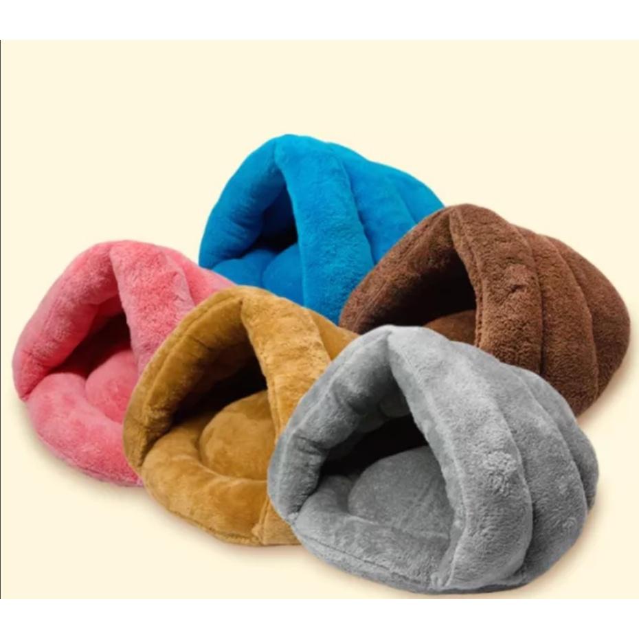 ổ nệm cho chó mèo thu đông chất bông ấm áp, giường ngủ chó mèo , nhà ở