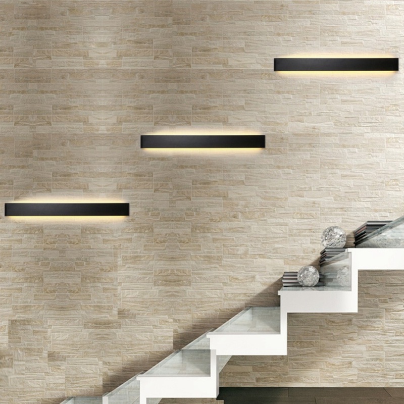 Đèn Led 12W Hình Chữ Nhật 31cm Ánh Sáng Ấm Gắn Tường Trang Trí Nội Thất