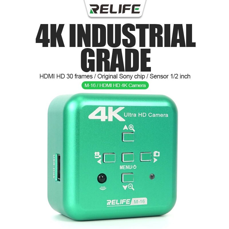 Camera Relife M-16 HDMI 4K cho kính hiển vi, CCTV, CTV xuất ra màn hình