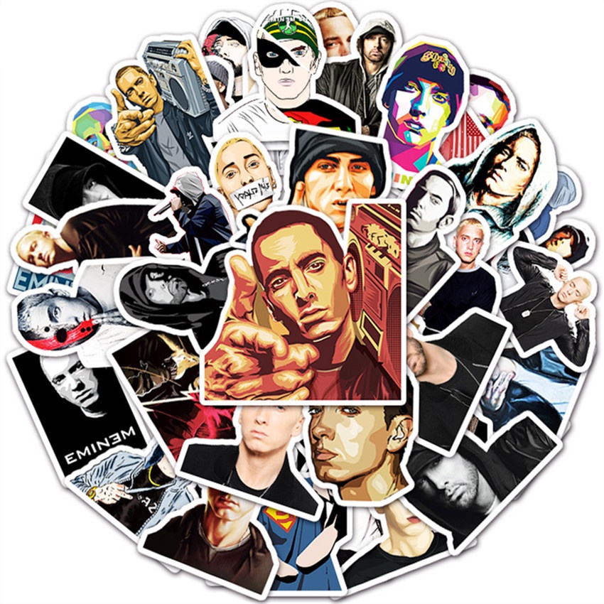 ❉ Eminem Series 01 HipHop Rapper Singer Slim Shady Stickers ❉ 50Pcs/Set DIY Fashion Waterproof Doodle Decals Stickers