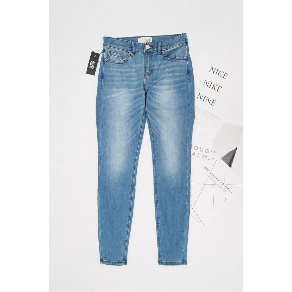 Quần jeans ống đứng wash nhẹ BR4VO