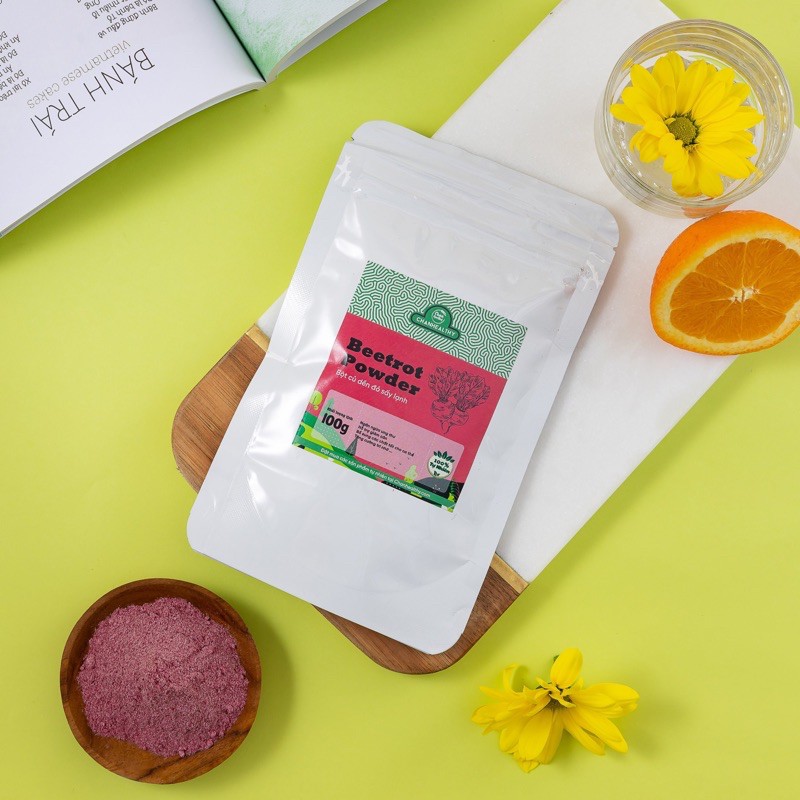 [Mã 156FMCGSALE hoàn 8% đơn 500K] Bột củ dền sấy lạnh giản cân đẹp da 100gram