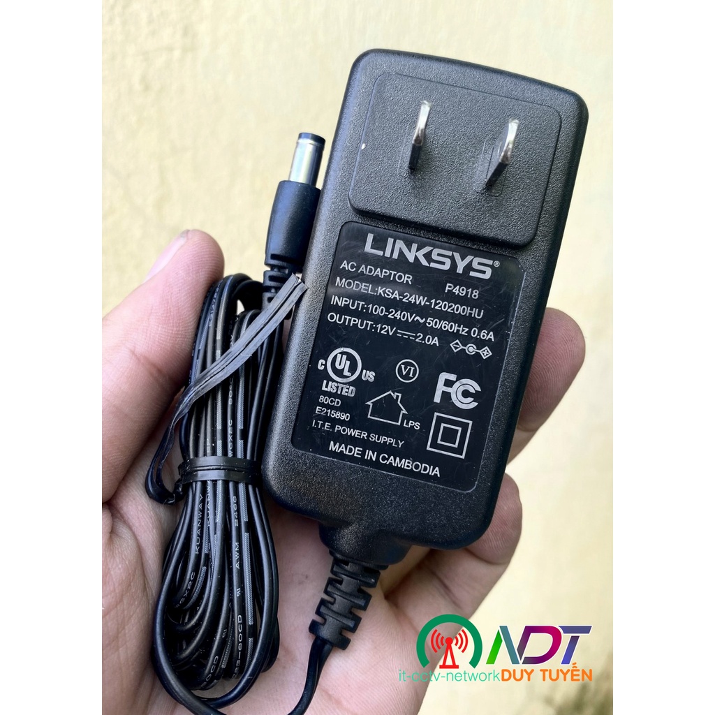 Bộ nguồn 12V 2A  Linksys -  KSA-24H-120200HU