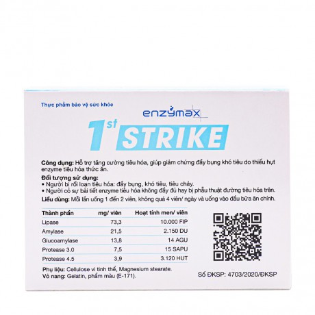 [ NK CANADA] First Strike đầy bụng, khó tiêu, tiêu chảy ( Hộp 30 viên)