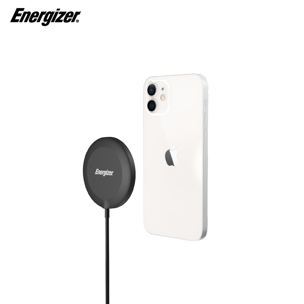 Miếng sạc Energizer MagPAD 15W kèm cáp TypeC WCP119 - Thiết kế từ tính, siêu mỏng, sạc nhanh - Hàng chính hãng