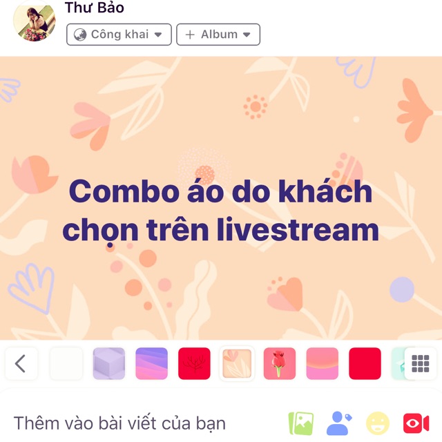 Combo áo khách chọn tại livestream